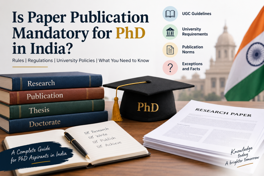 Is Paper Publication Mandatory for PhD in India?